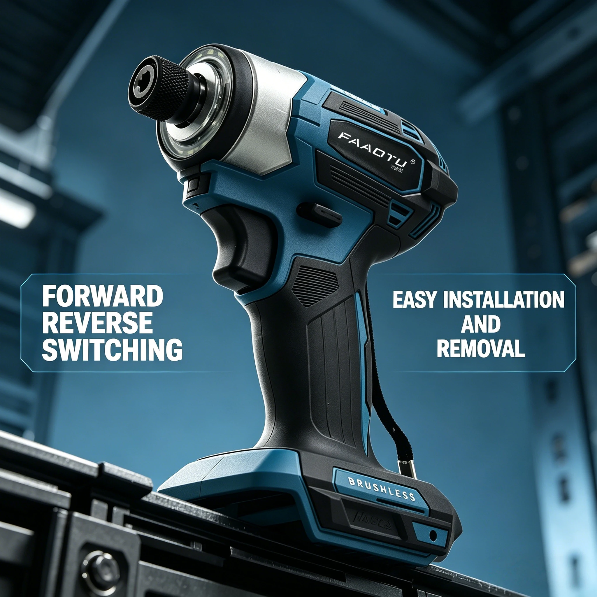 

Бесщеточный аккумуляторный ударный шуруповерт FAAOTU 173: Профессиональный мощный инструмент для сверления и закручивания, совместимый с аккумуляторами MT