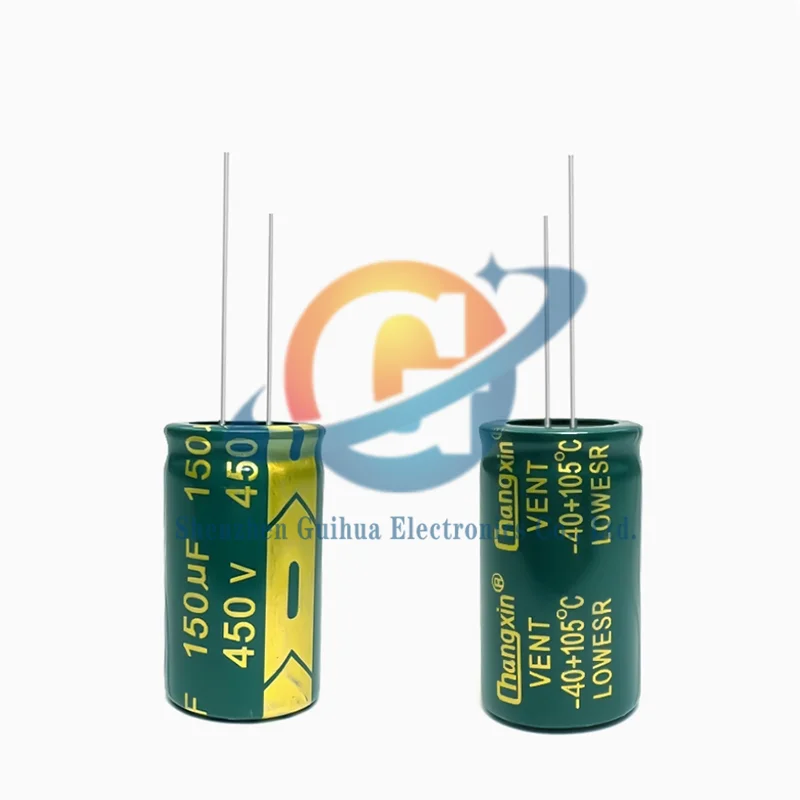 2pcs 450V150UF High Frequency, Low Impedance, Long Life Electrolytic Capacitor, Volume 18x30MM