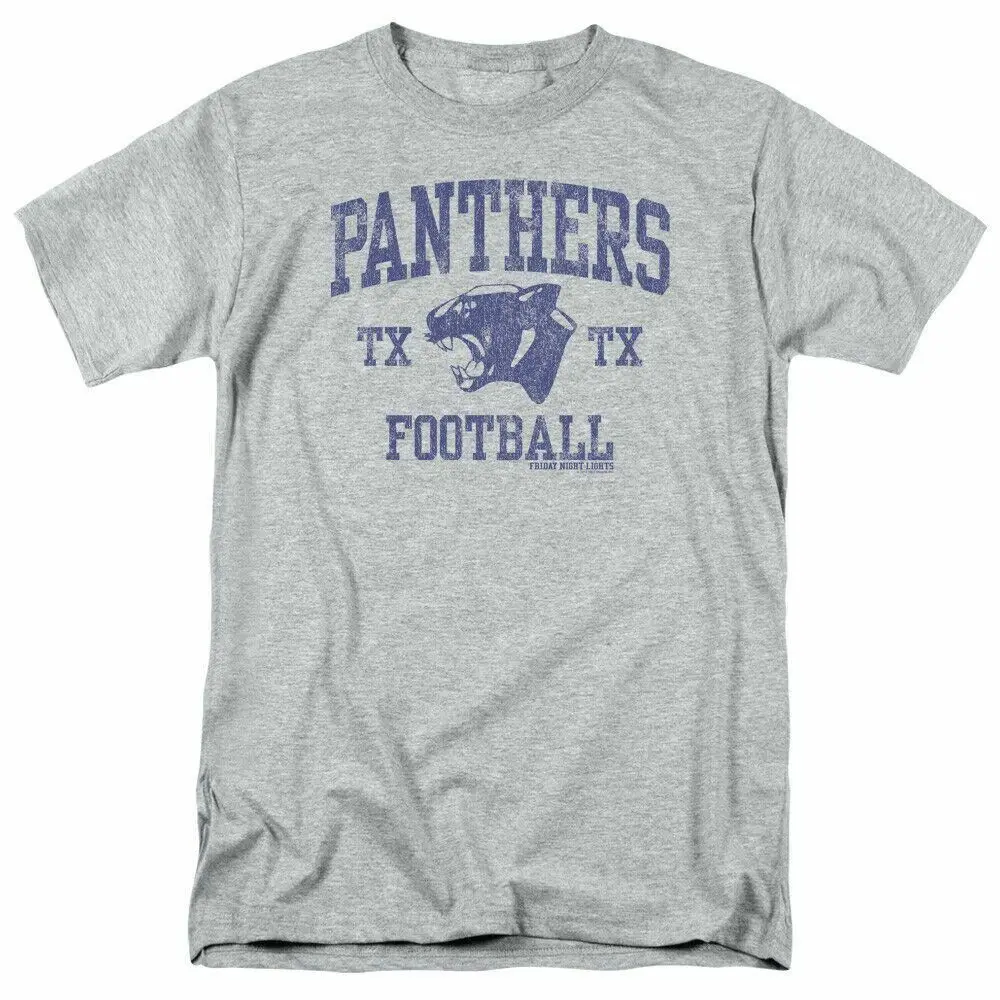 Friday Night Lights Panther Arch Logo T Shirt Mens Licensed Classic Sport Grey