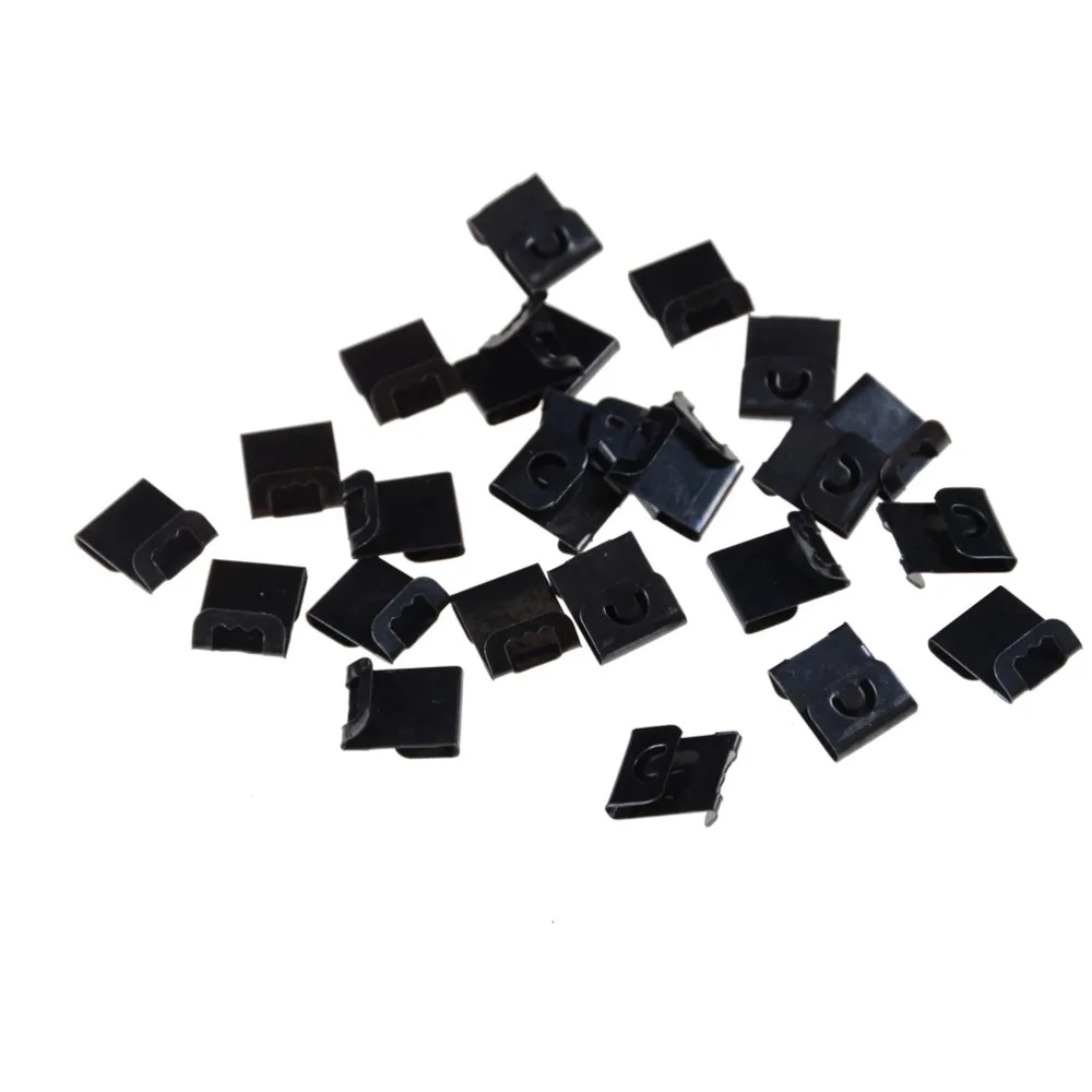 

10Pcs Black Invisibility Fastener Hanging Hardware Accessories Fix Hanger Hook Snap Wall Clip
