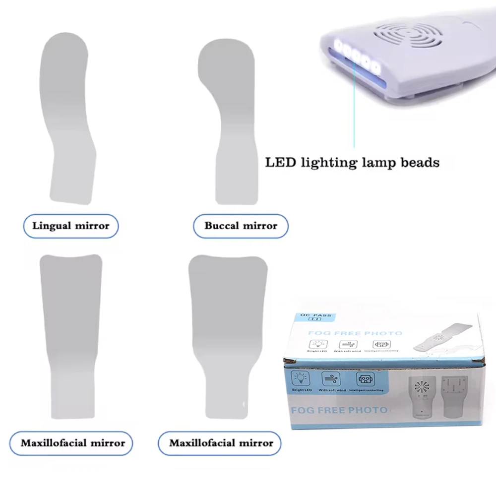

Orthodontic Anti Fog Intraoral Mirror with Defog Coating Multi Angle Reflector for Oral Photography and Dental Examination