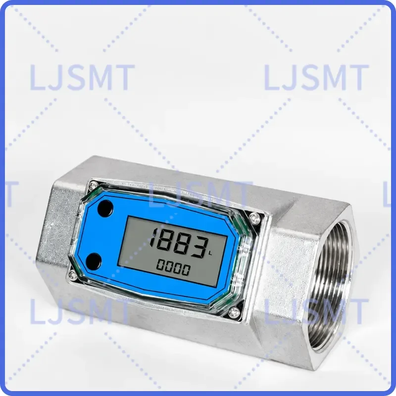 High Precision Digital Flowmeter Electronic Liquid Turbine Flow Meter for 1 1.2 1.5 2 2.5 3 Inch Pipe Diameter Water Oil Fuel