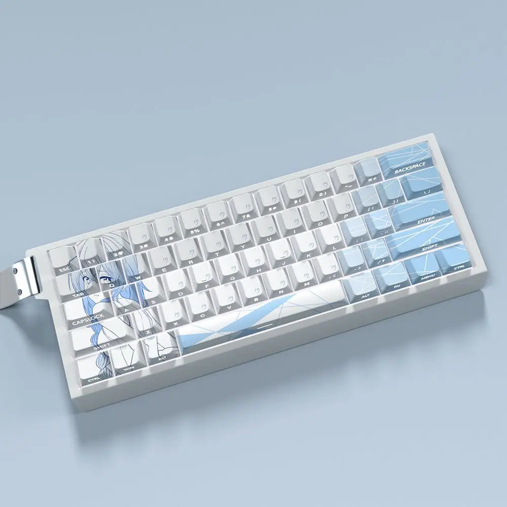 Roxy Keycaps Cherry Profile PBT 5-sided Dye-Sub Japanese Keycaps Creative Cool Anime Roxy Migurdia Greyrat Keycap Wooting MAD 68