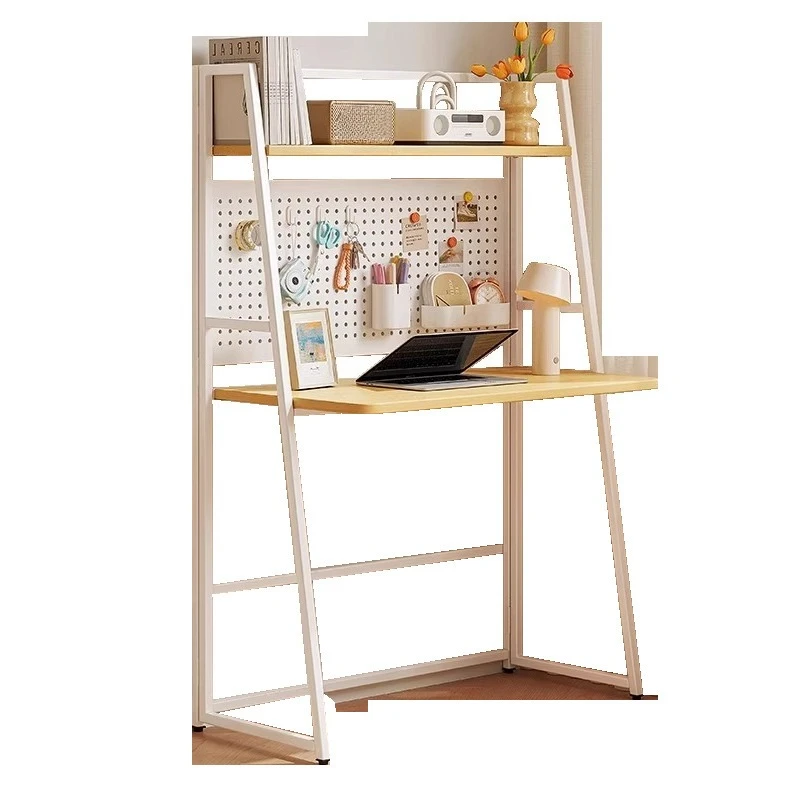 

Computer desk Bedroom Home foldable with hole board Long table Workbench Single Writing