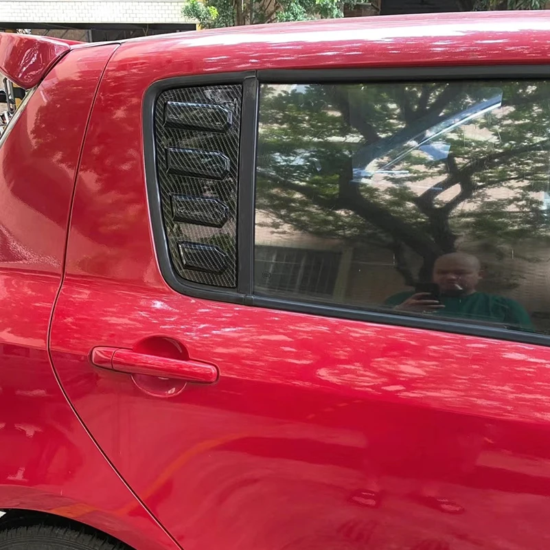 

Car Styling For Suzuki Swift 2005-2010 4 Doors Rear Window Shades Shutter Louver Scoop Cover Trim Decorative Auto Accessories