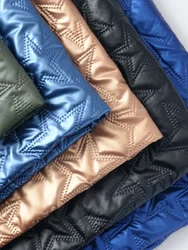 PU Polyester Fabric for Embossing Clothing Artificial Leather Decorative Fabrics Diy Sewing Cloth Wholesale By The Meter