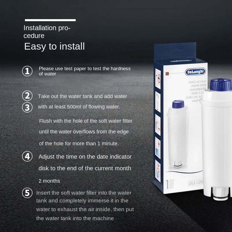 For Delonghi Automatic Coffee Machine Accessories Water Softener Soft Water Filter Filter Element