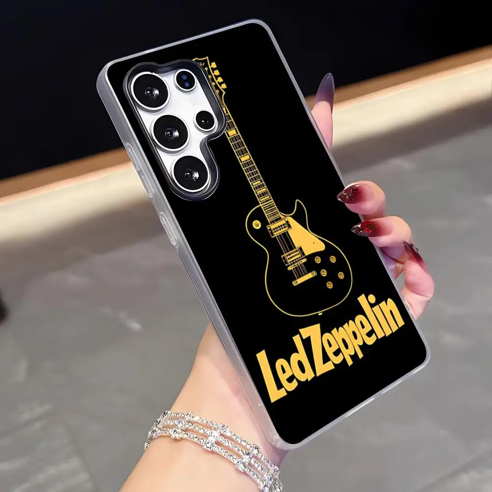 Band Led Z-Zeppelin Phone Case For Samsung A56 A14 5G A34 A36 A33 A26 A16 Shockproof Jelly Cover