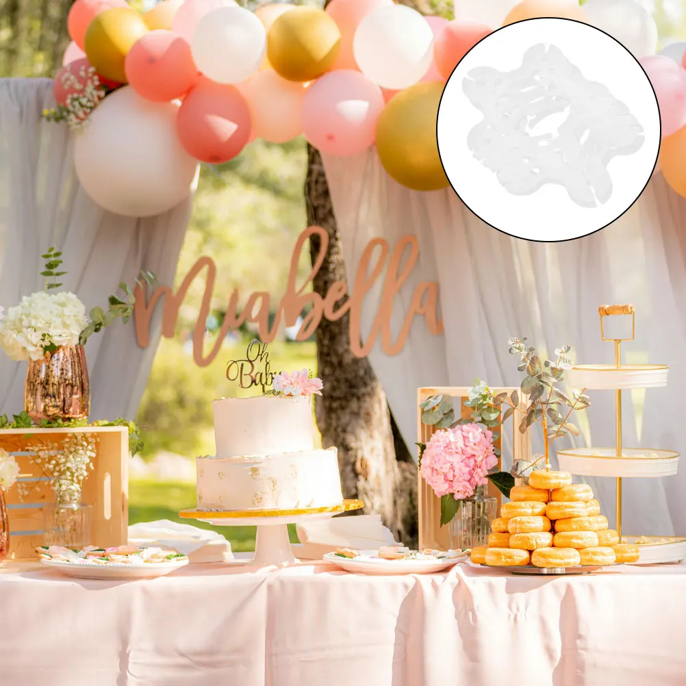 

50Pcs Balloon Ring Buckles Plastic Clips Strong Durable for Party Wedding Birthday Balloon Arch Connectors Holders