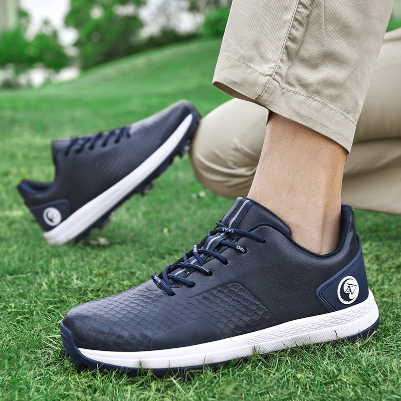 Professional Luxury Golf Shoes Outdoor Waterproof Non-Slip Golf Sneakers Men Casual Athletic Golfer Footwear Golfing Sport Shoes