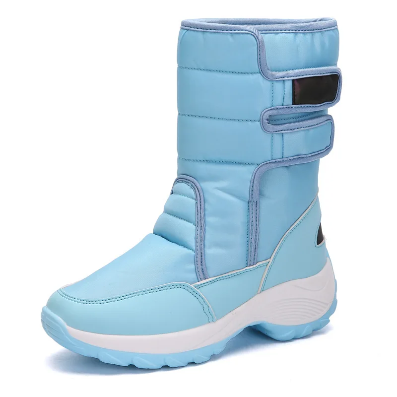 CINESSD-Botas de nieve cálidas para mujer, botines de algodón impermeables para exteriores, de felpa, cómodas, altas, invierno, 2023