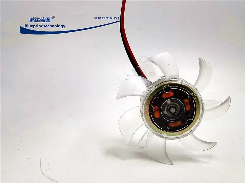 pa Blueprint 46 * 10mm Transparent 12V Graphics Card 38mm Hole Spacing Isosceles 4.6cm Bracket Replacement Cooling Fan