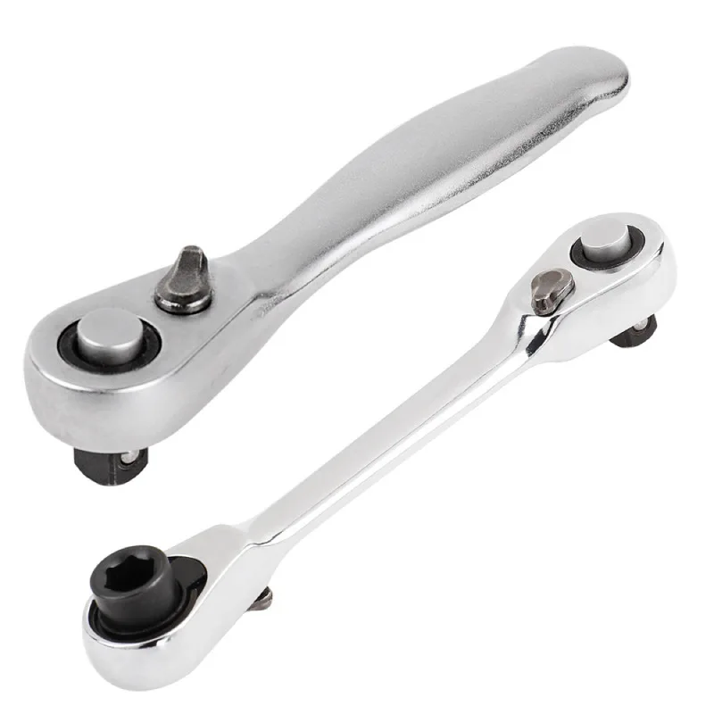 

Мини-стриевой ключ с трещоткой 1/4, двухсторонняя торцевая отвертка, шестигранные динамометрические ключи, набор гаечных ключей 2-в-1, инструменты для ручного ремонта