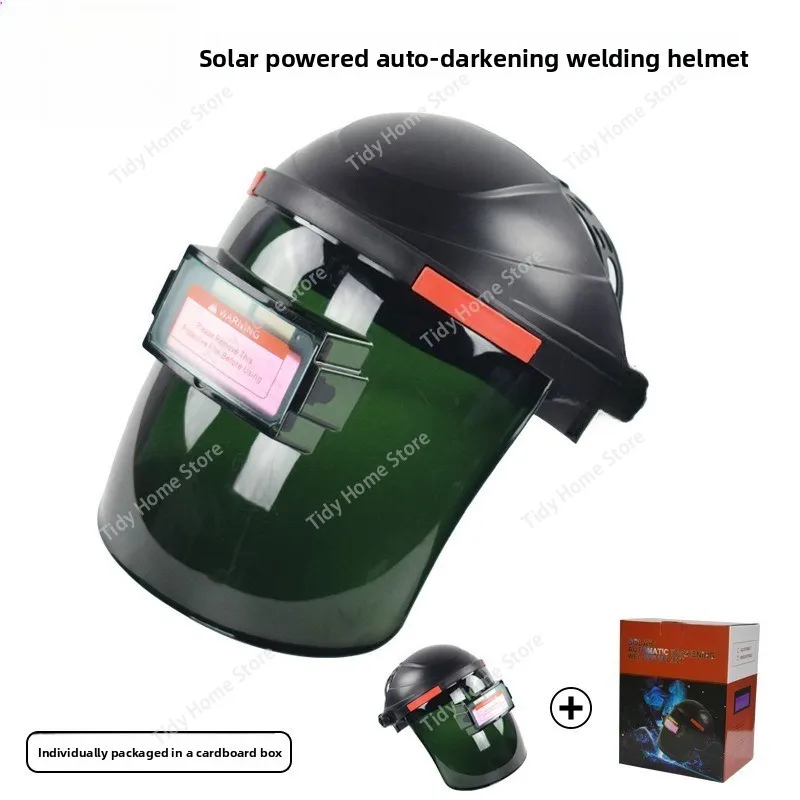 Electric Welding Automatic Dimming Welder Face Shield, Head Mask, Helmet, Welding Cap, Argon Arc Welding Special Mask