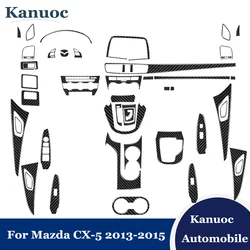 For Mazda CX-5 2013 2014 2015 Carbon Fiber Black Stickers Car Interior Cover Trim Center Gear Shift Panel Decorative Accessories