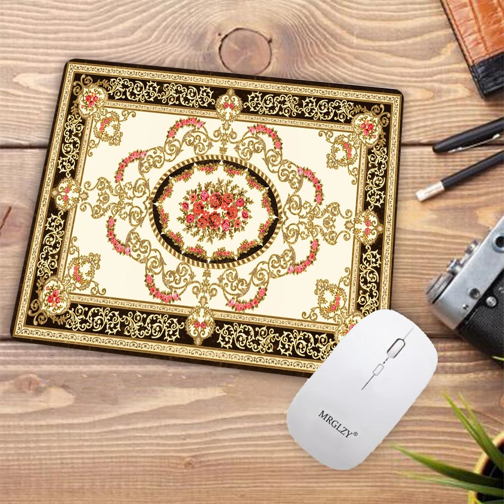 Persian Carpet Texture Mouse Pad Desktops Office Accessories Desk Mat Pc Gamer Mouse Mats Gaming Mats Setup Desk Pad Keyboard