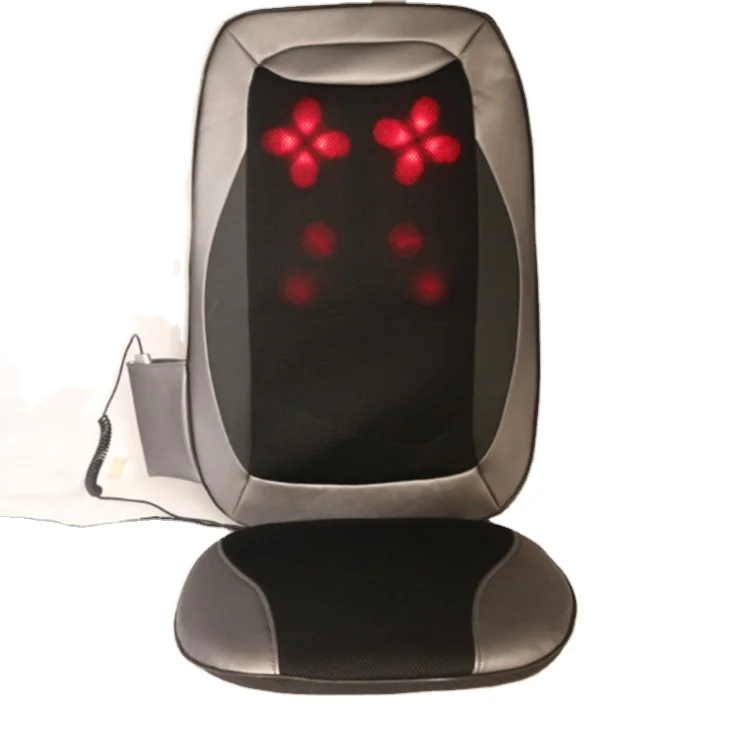 Durable Leather Shiatsu Massage Cushion Vibration Feature Comfortable Body Application for Car Seat Back Neck Waist-Good Design