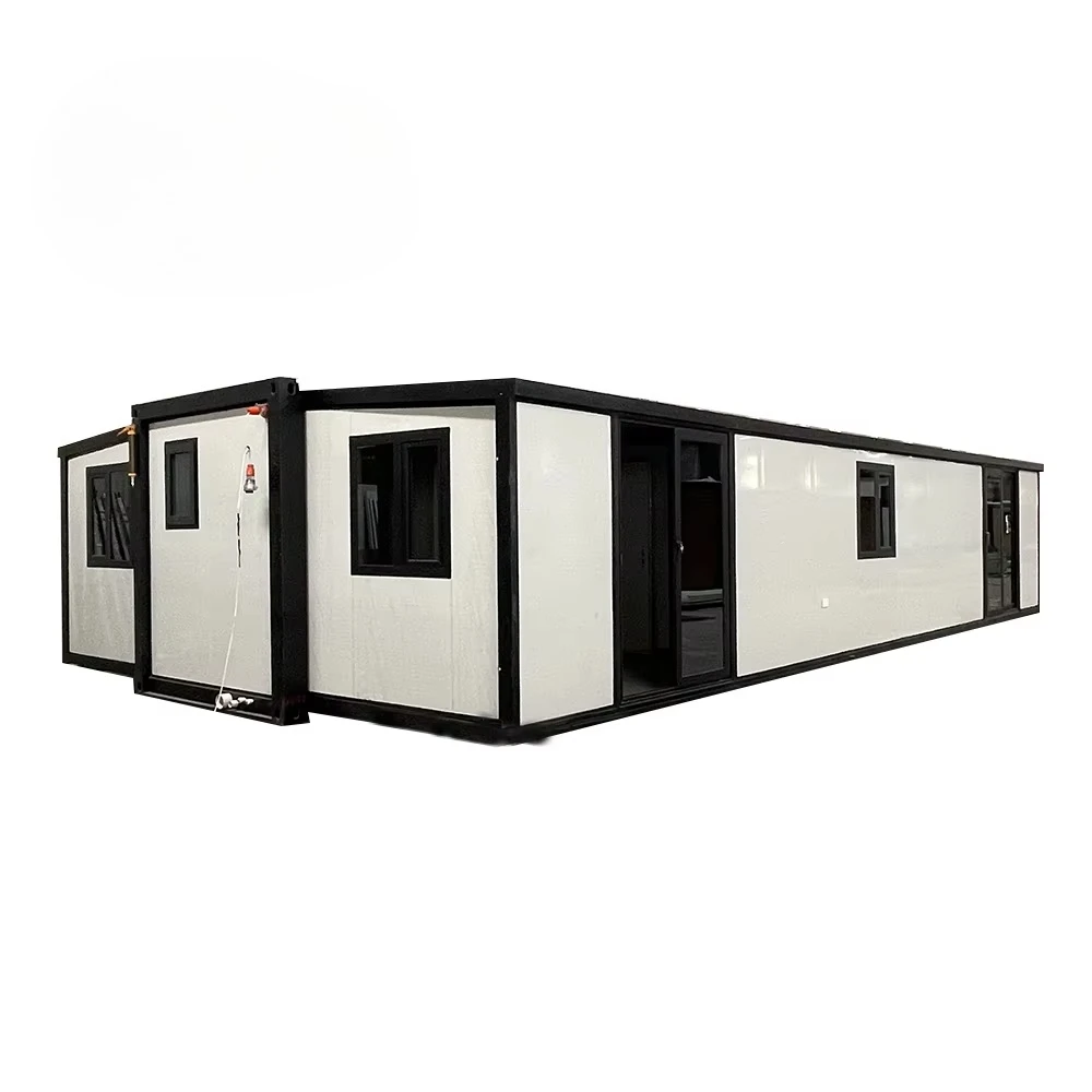 Prefab Container House Modular Mobile Building Unit 40ft Expandable 3 Bedroom Villa Waterproof Thermal Insulation
