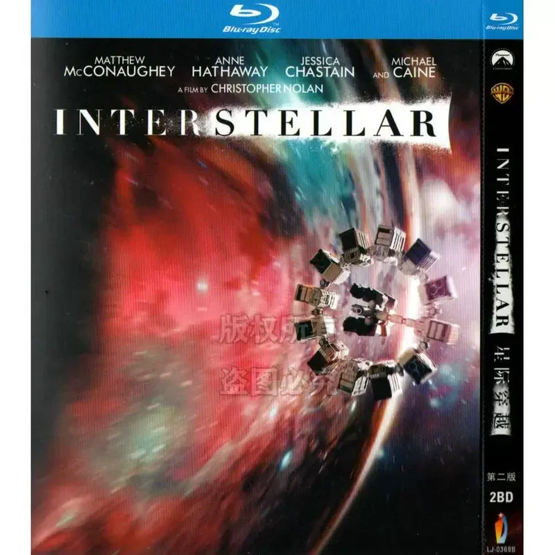 Blu-ray BD American Adventure Suspense Science Fiction Film Interstellar High Definition 2 Disc