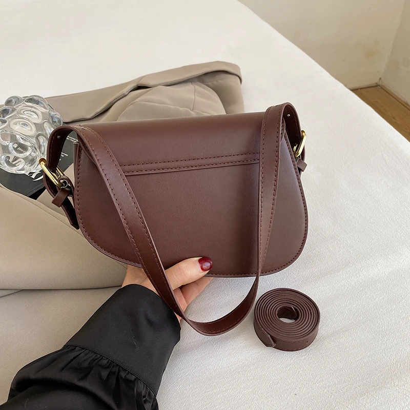 Saddle Shoulder Bag Purse for Women - Fashion Crossbody Bags Underarm Bag Small Square Satchel Handbag image 3