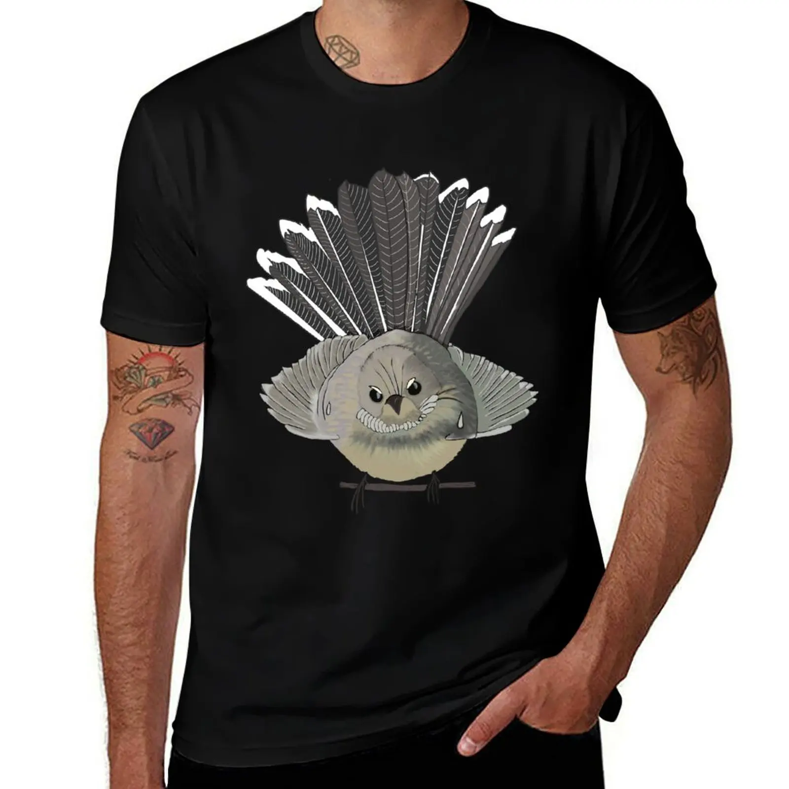 

Angry NZ Fantail T-Shirt designer shirts graphic tee shirt croswit shirt man anime shirt sweat shirts, men