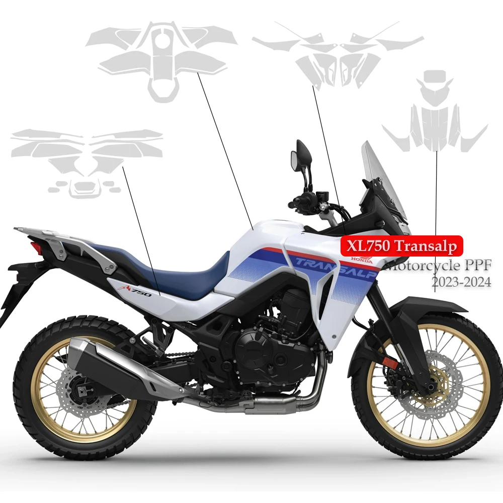 PPF For HONDA XL750 Transalp Motorcycle Paint Protective Film Paint Protection TPU Invisible Stickers Fits NX400 Anti-scratch