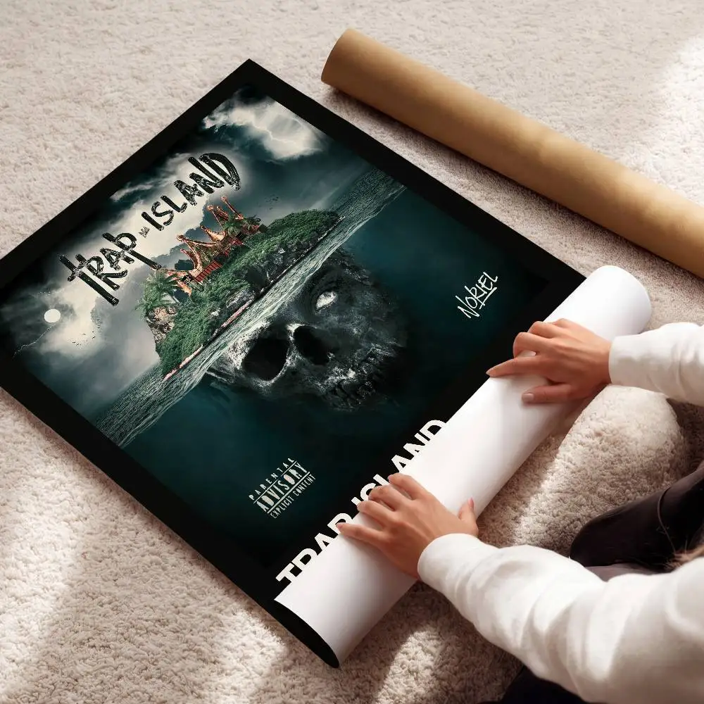 N-Noriel Poster Album Art Cover Songs Rap Pop Singer Band Wall Waterproof Paper Sticker For Living Room Home Decor