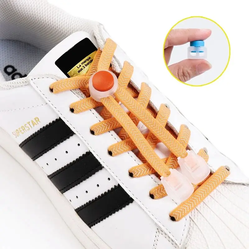 New Elastic Laces Spring Lock Shoelace Flat Rubber Bands Shoelaces for Sneakers Kids Adult Quick Lace Lazy Shoe laces for shoes