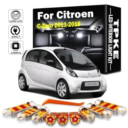 TPKE 5Pcs LED Interior Light Kit For Citroen C-Zero 2011 2012 2013 2014-2018 Vehicle Indoor Map Dome Lamp Car Accessories Canbus