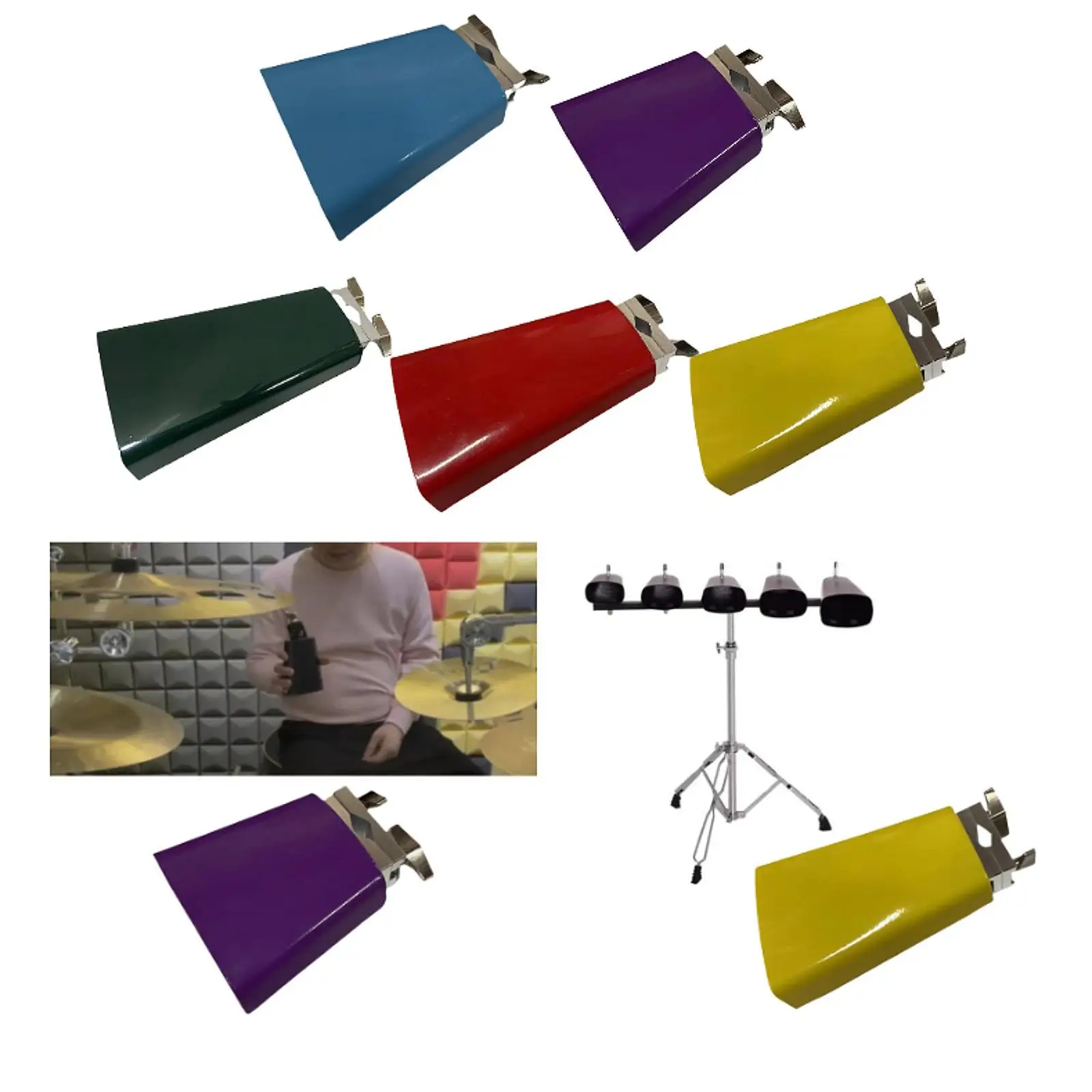 Metal Cowbell Cheering Bell for Celebration Football Games Sport Events