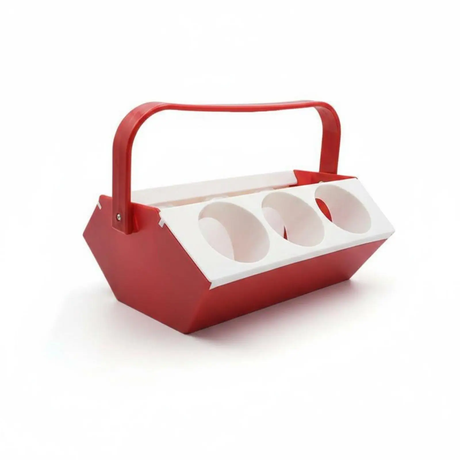 Portable Beverage Storage Rack with Handle for 6 Bottles Cold Beer Dispenser Outdoor Party Cooler Holder