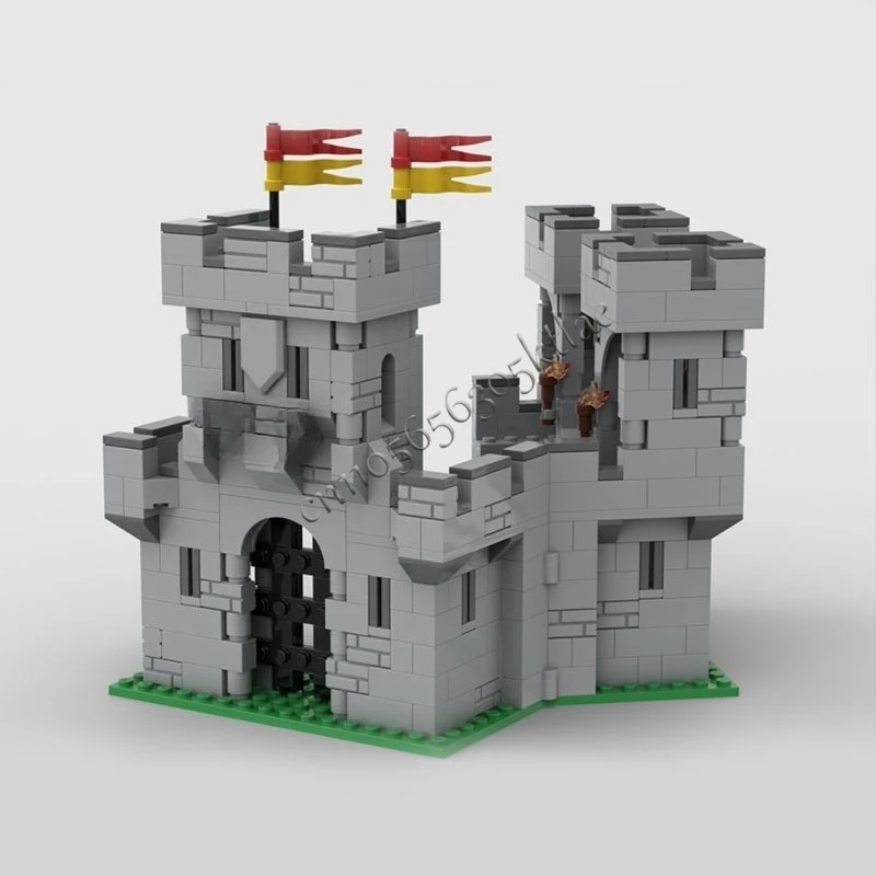 528 Uds. Modelo de fortaleza Medieval Moc, construcción del Castillo del Emperador, juegos modulares DIY, bloques de montaje, juguetes, regalos de navidad populares