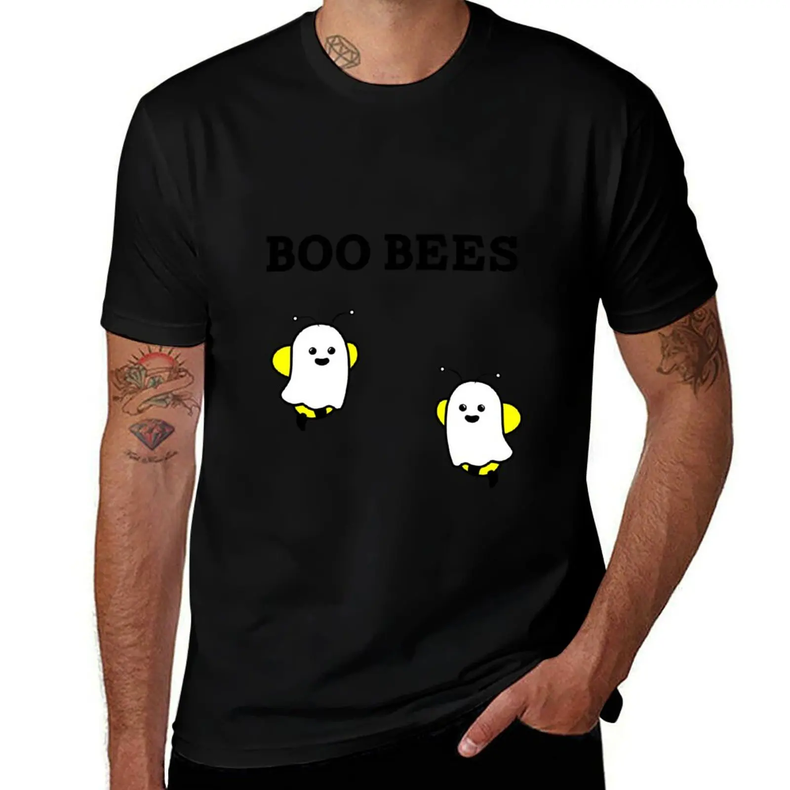 Boobees - Boobies / Boobs Camiseta con diseño divertido figuras de anime camiseta gráfica ropa vintage vintage Ropa de hombre