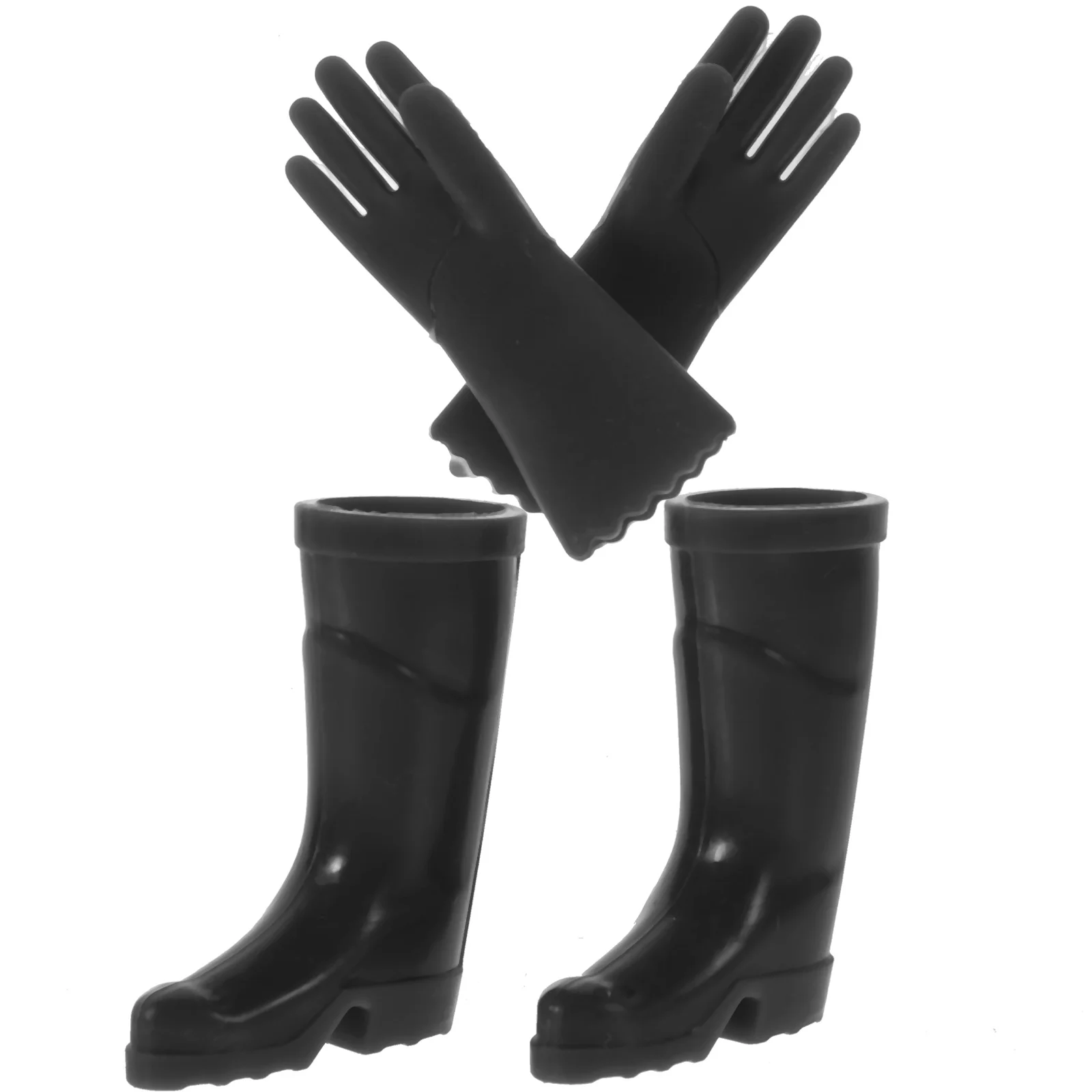 Mini Rain Boots Gloves House DIY Accessories Rainshoes and Miniature Ornaments Supplies