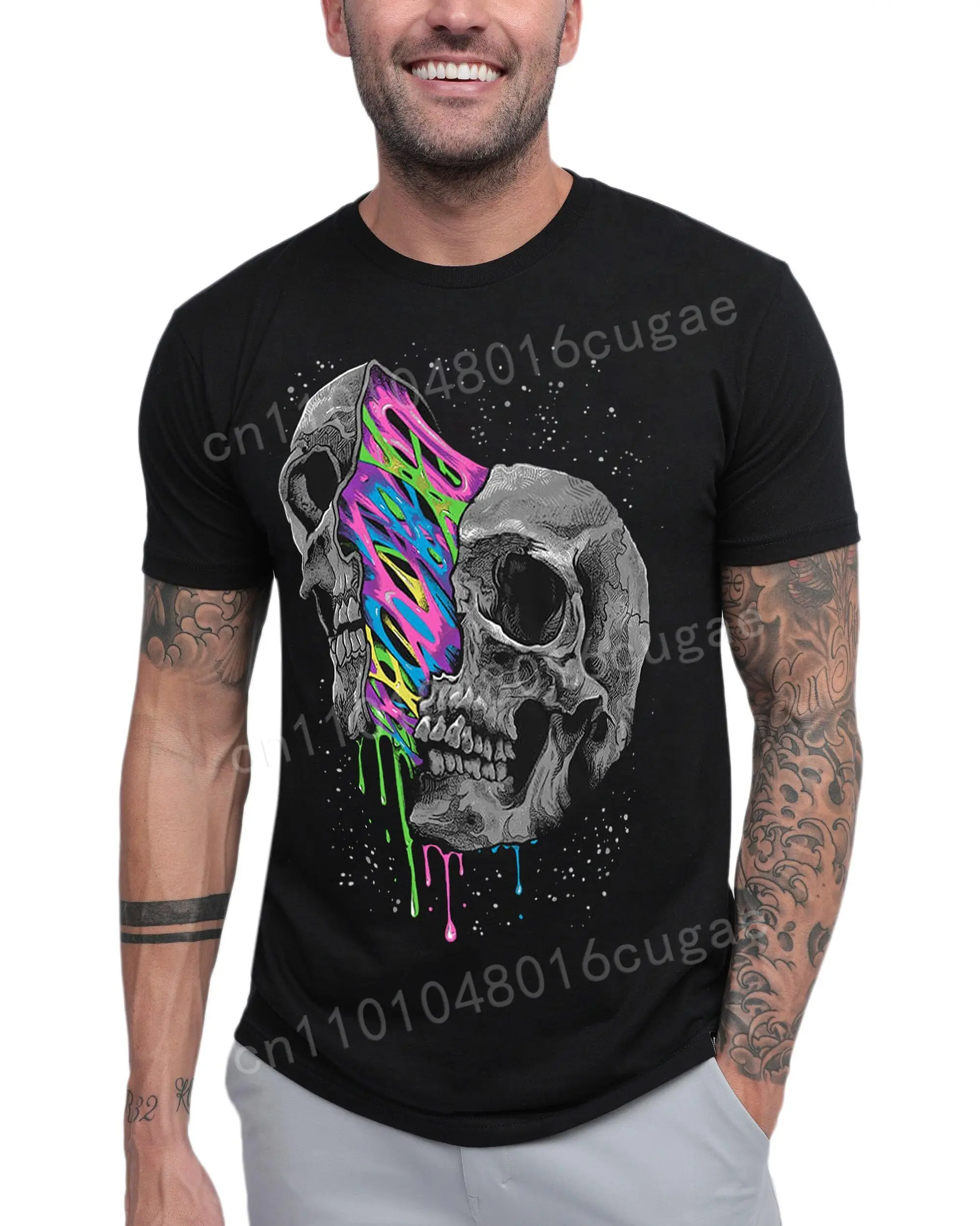 

2025 New Summer Casual Men's INTO THE AM Cool Graphic 3d Printed T-Shirts for Men Premium Quality Unique Graphic Art Tees