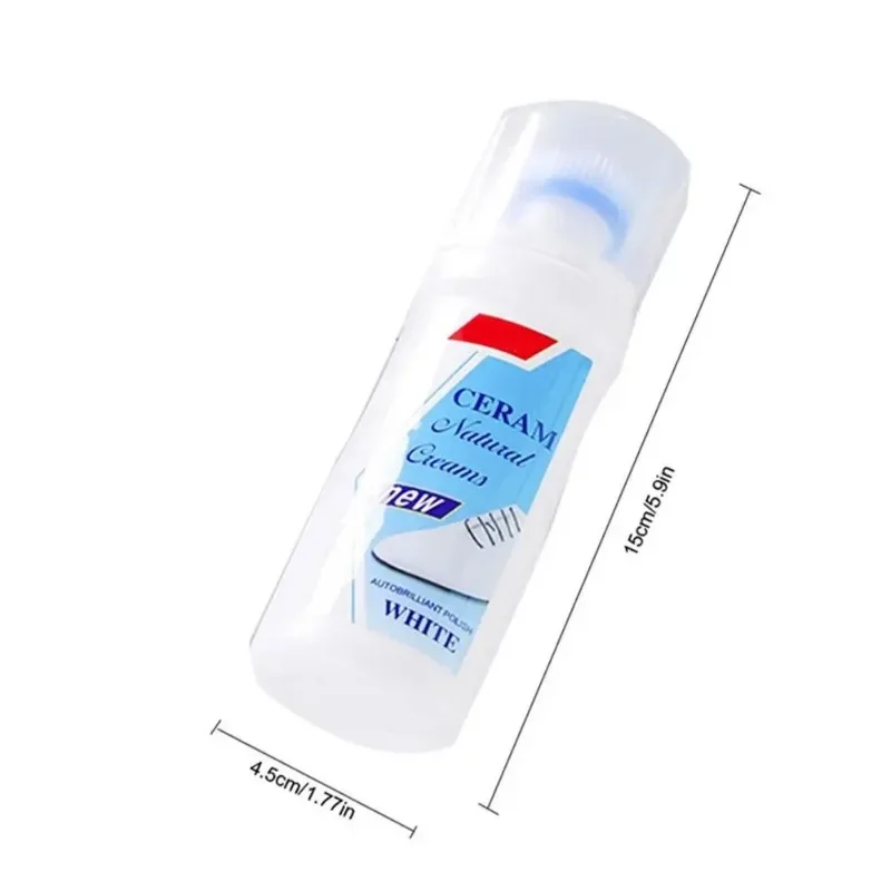 White Shoes Cleaning Tool Quick Stain Remover Whitening Polish for Casual Leather Sneakers Quick Cleaning Agent Whitening Soluti