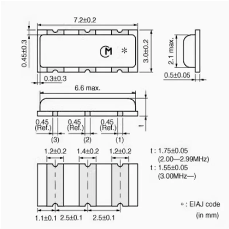 10PCS SMD Ceramic Crystal Oscillator 3213 8Mhz 10Mhz 12Mhz 20Mhz 16MHZ 24Mhz CSTCE 3Pin Ceramic Resonators CSTCE16M CSTCE8M