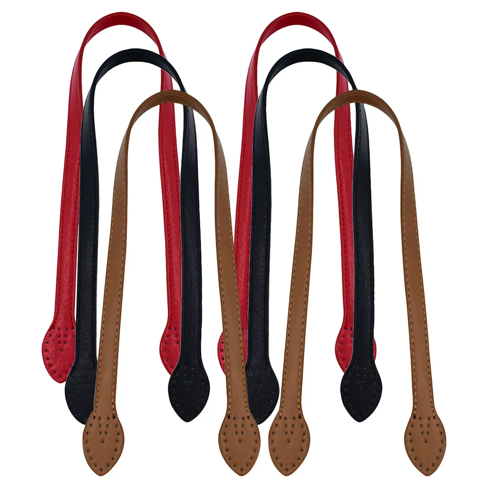 

6Pcs Handbag Strap Premium Shoulder Strap Replacement DIY Bag Handle for Women Red Black Yellow Brown Bag