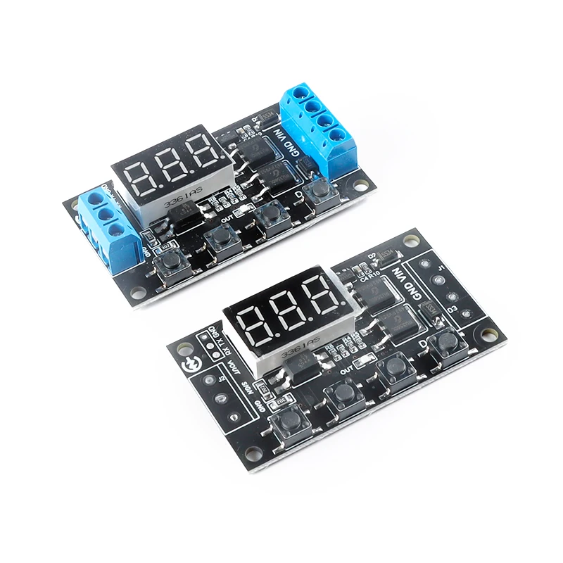Original and genuine ZK-TD4 MOS switch-type trigger cycle timing delay module 5-30V multiple triggers