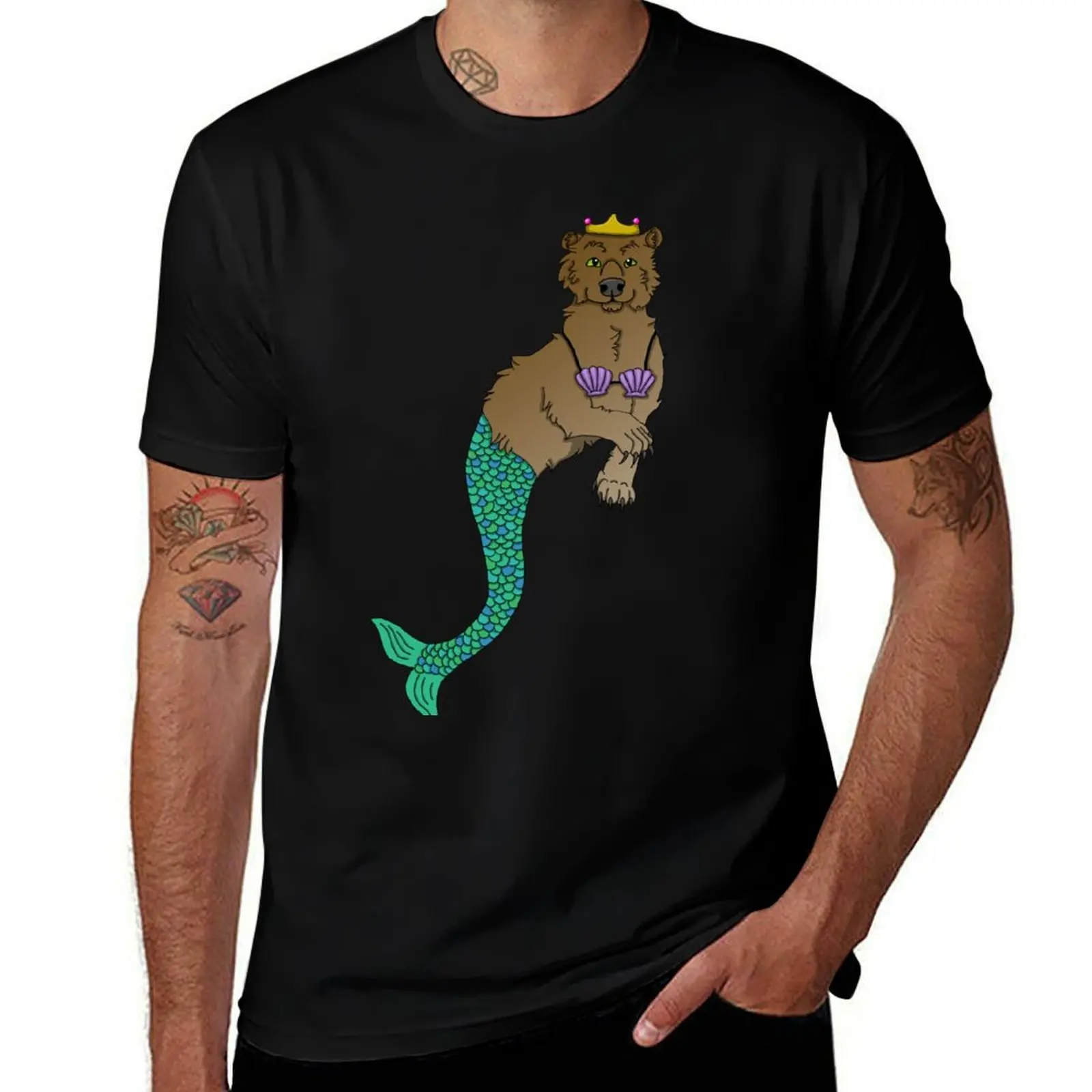 

shirt man t t Mermaid shirts Merbear man tshirt pack Bear T-Shirt cotton cotton Bearmaid