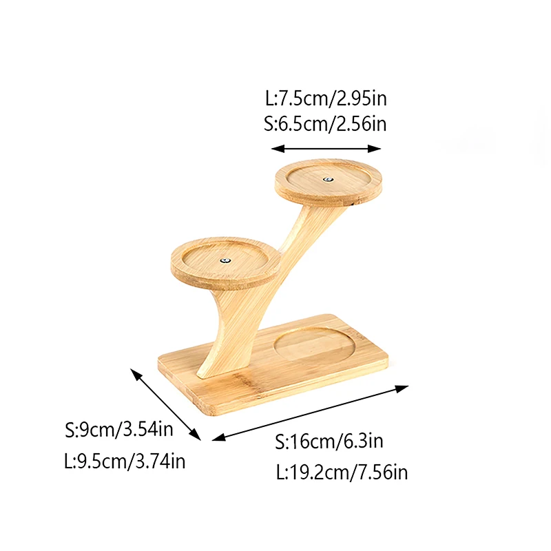 Bamboo Wood Tray 3-Layers Flowerpot Holder,Plants Stand Home Decoration Gardening Supplies Succulents Bonsai Organizer