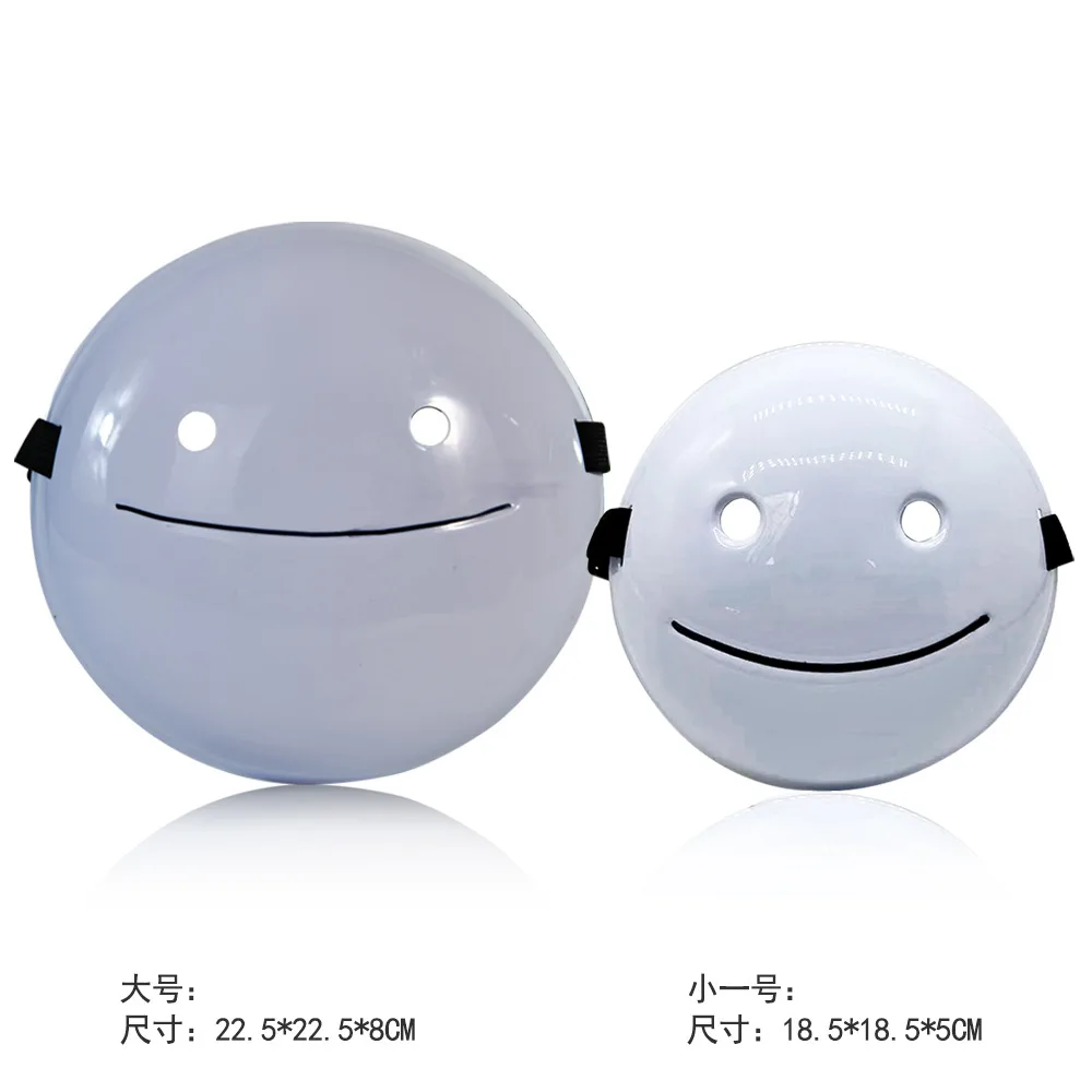 White Disk Mask Cosplay My World Masks Halloween Dress up Festival Party Performance Ball Makeup Fashion Show Styling Disk Masks