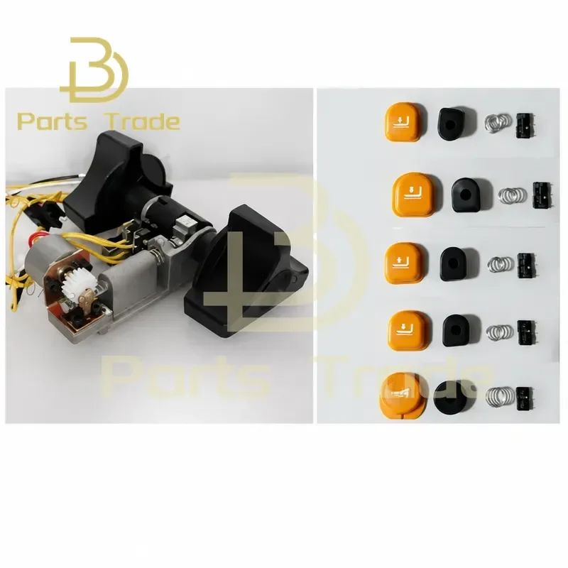 for Throttle Controller Sprint Booster Pedal Accelerator 4300500004 Yellow Button Tiller Head Operating Handle 5300500002