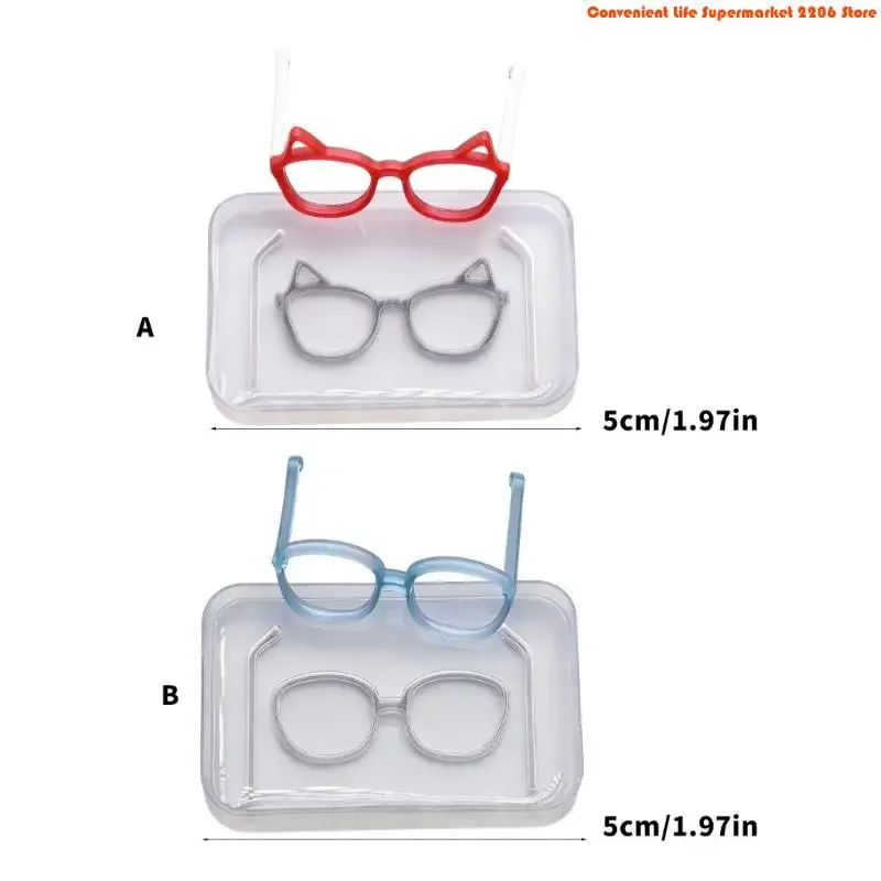 F92D Versatile Clay Crafting Tool Silicone Face And Glasses Accessory  Mold 5cm Size