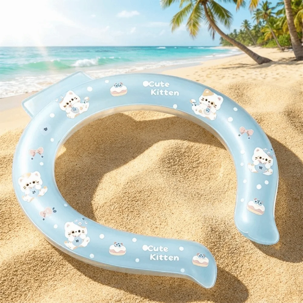 Cartoon Neck Cooling Ring Lasting Sunstroke Prevention Neck Cooling Tube Freezable Wearable Neck Cooler