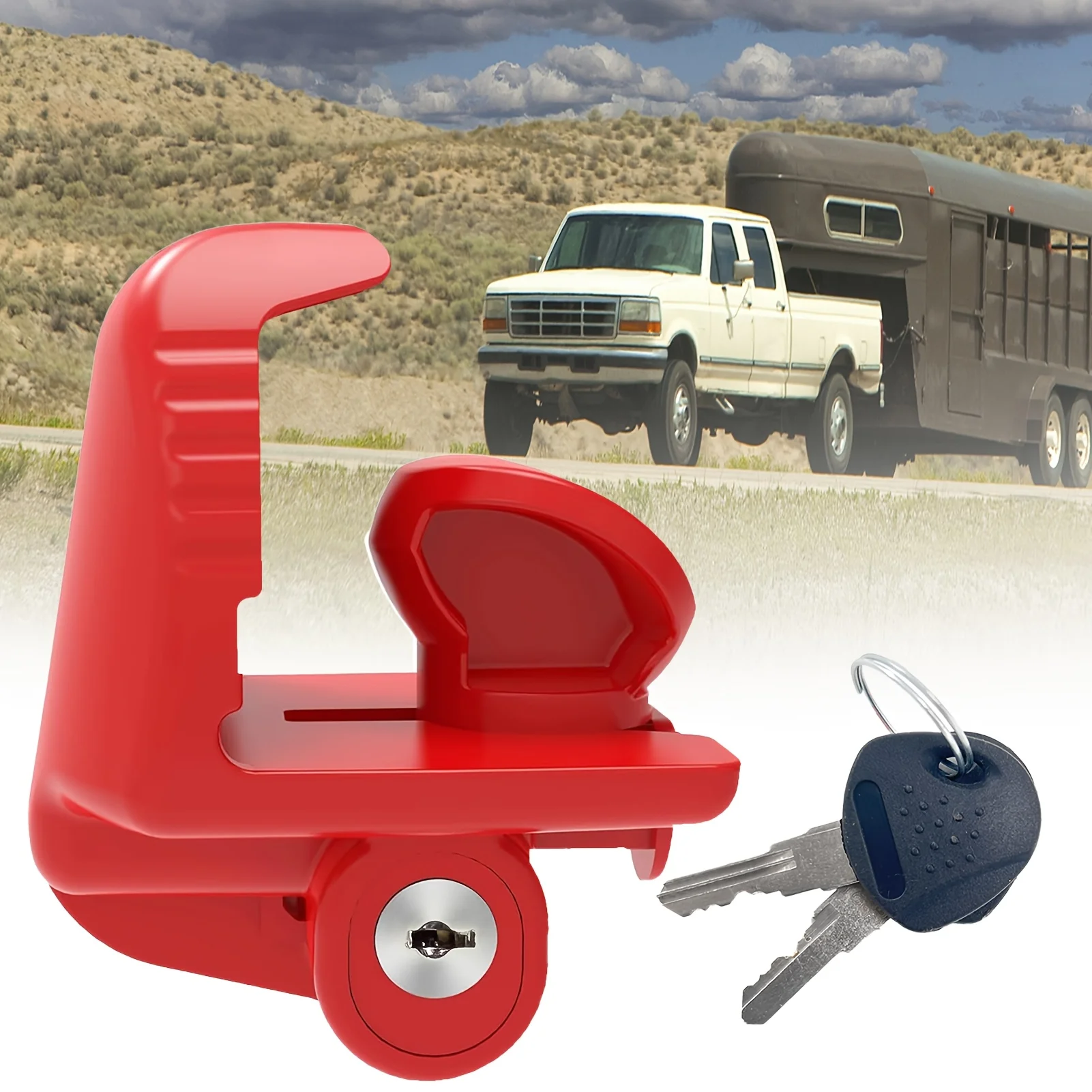 Universal Type Car Yacht Marine Trailer Hitch Lock Anti-theft Lock Hitch Device Connection Trailer Assembly Towing Anti-theft