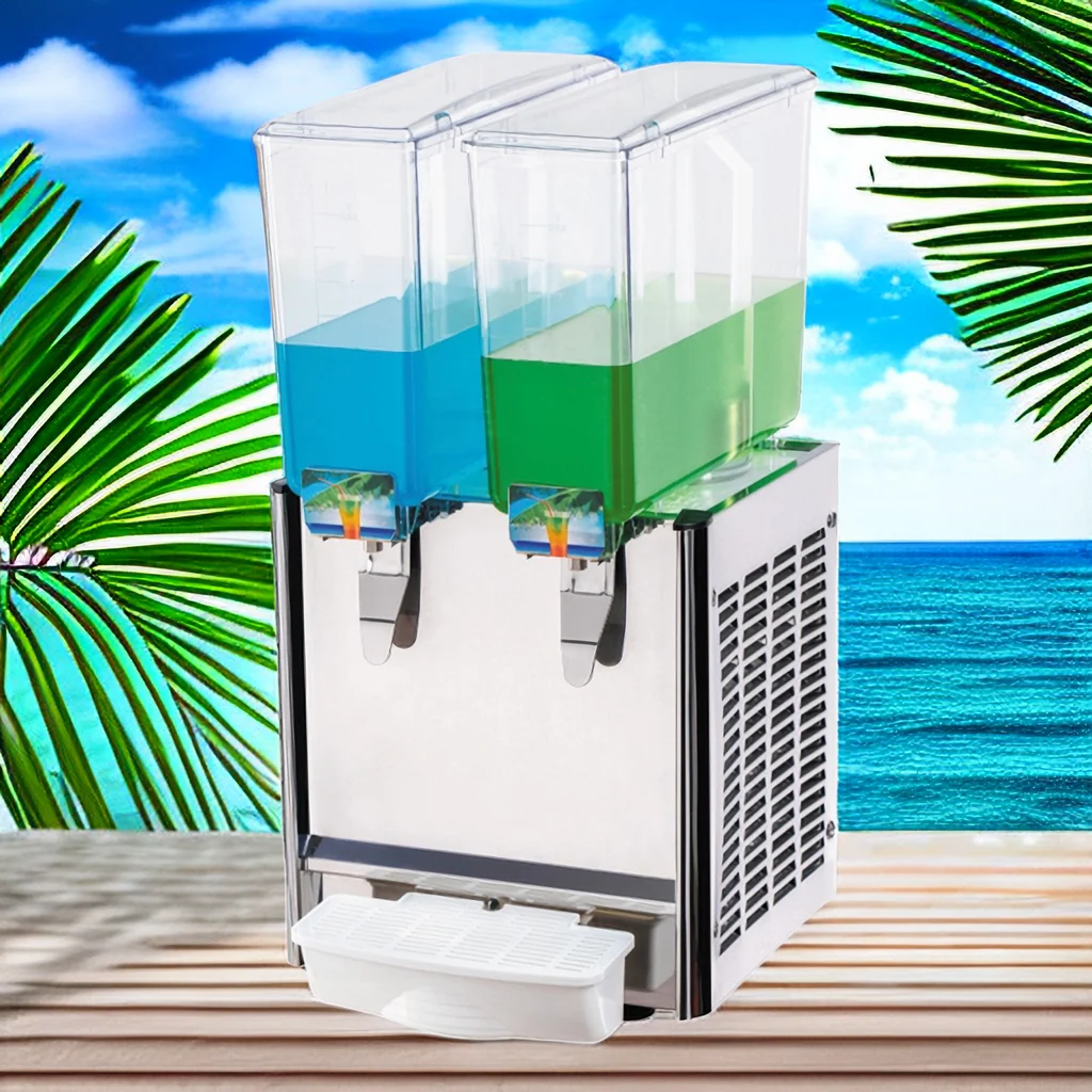 Fruit Juice Beverage Dispenser Buffet Simple Glass Juice Cold Drink Dispenser Catering Equipment