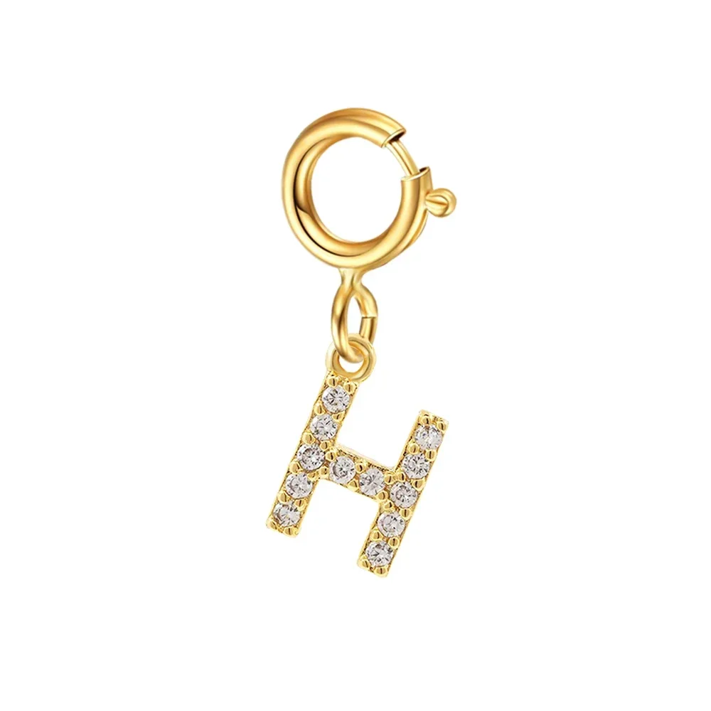 Women's Golden Name Initial Letter Pendant Bracelet