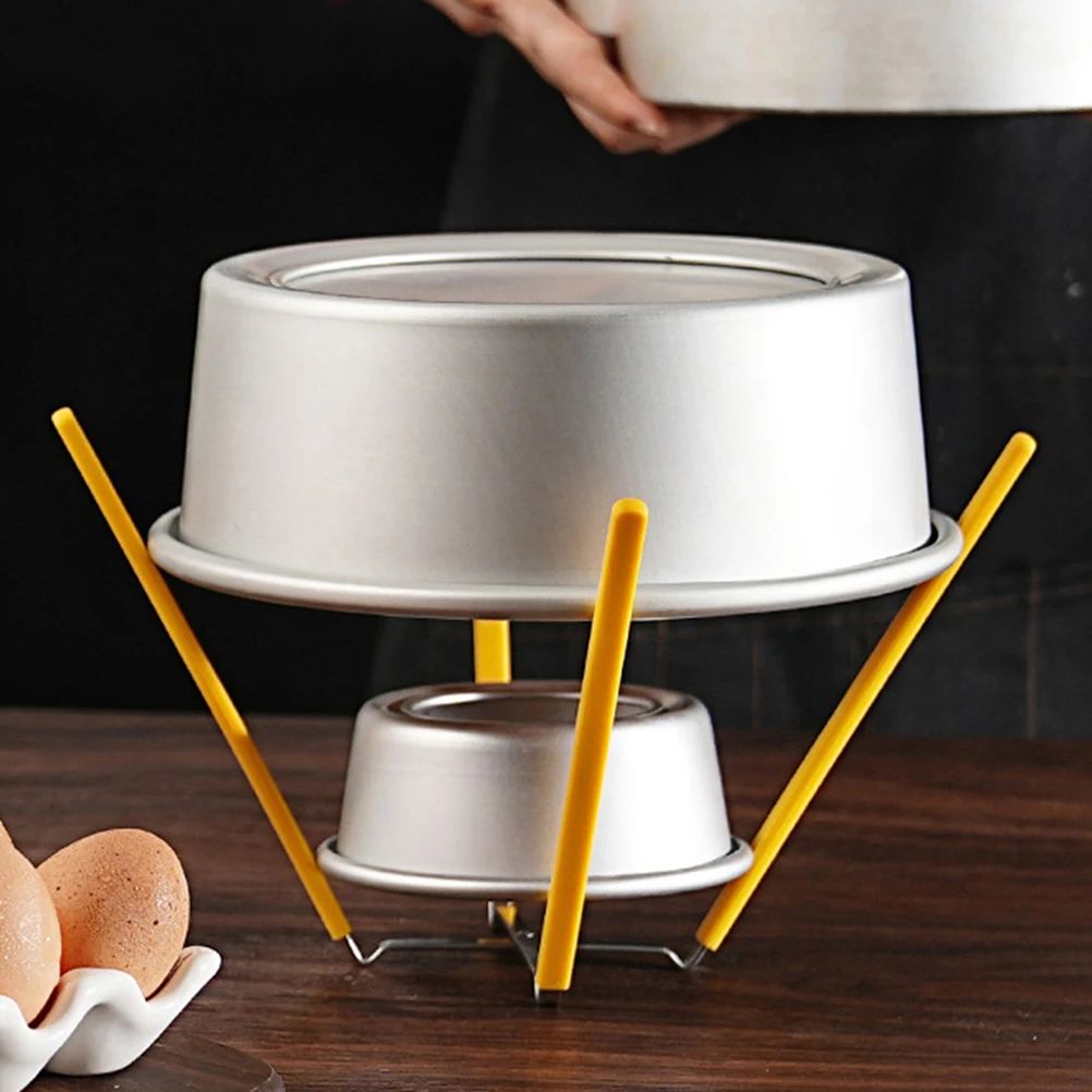 

1pcs Cake Cooling Rack Stainless Steel Foldable With Silicone Claws For Chiffon Cake Inverted Use Stackable Baking Rack Kitchen