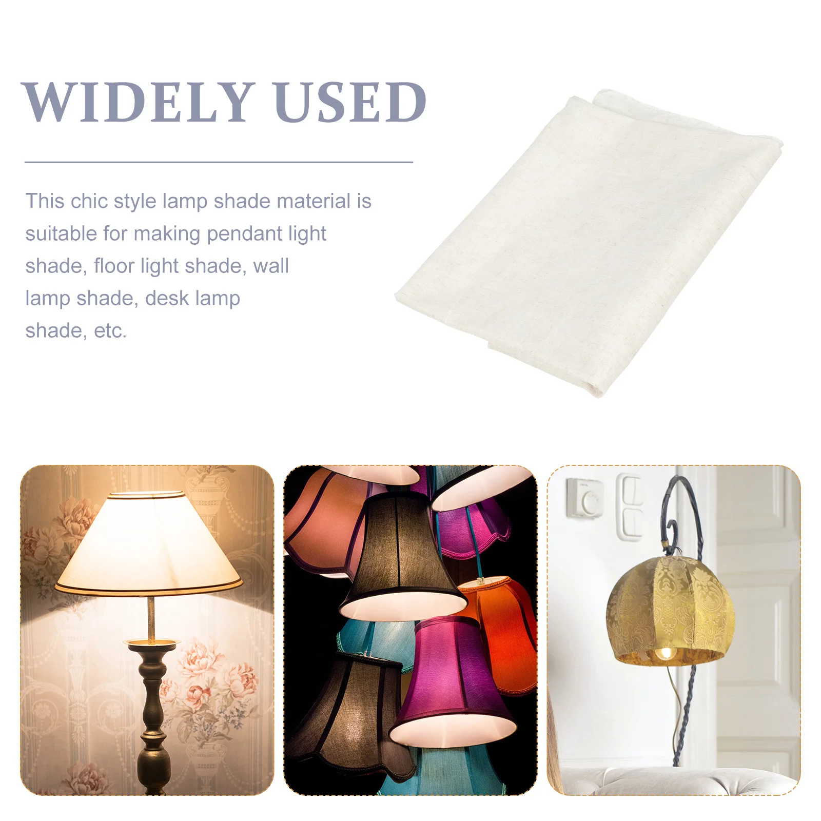

Lamp Shade Material Fabric Diy Light Cover Craft For Home Decor Floor Table Lamp Renovation Pre-Cut Easy Assembly